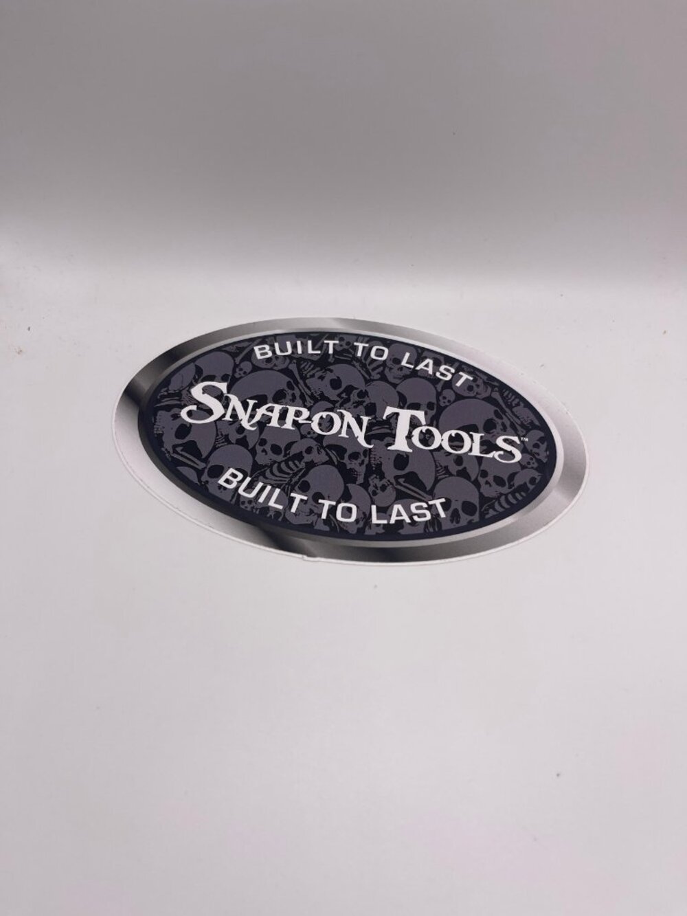 Snap-on Tools Built to Last Skull Oval Sticker New